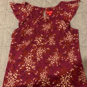 Kohl's Elle Floral Blouse- Size M